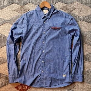 Scotch & Soda Blue Casual Button-Down Shirt